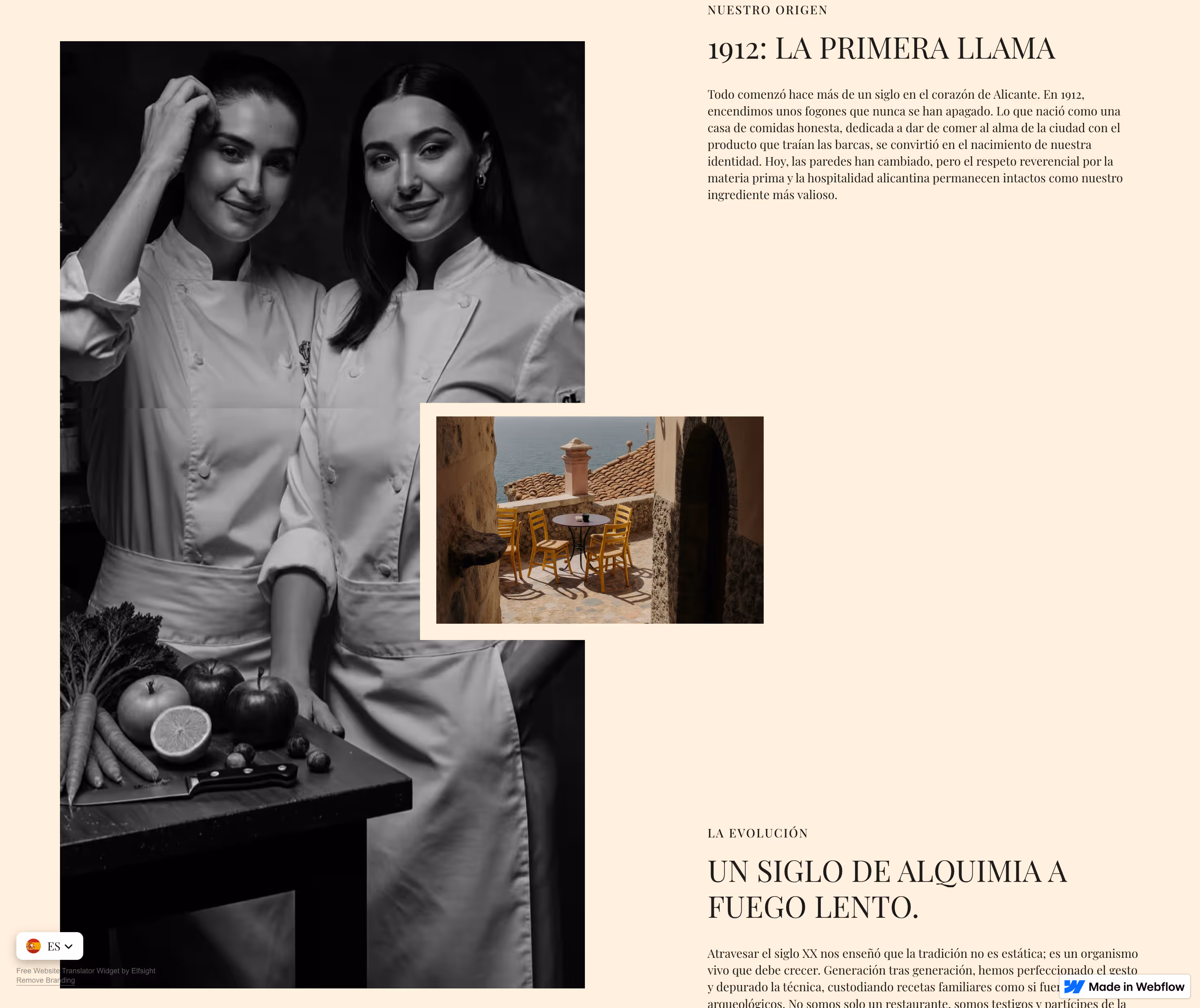 Diseño de la web de Akra Restaurante