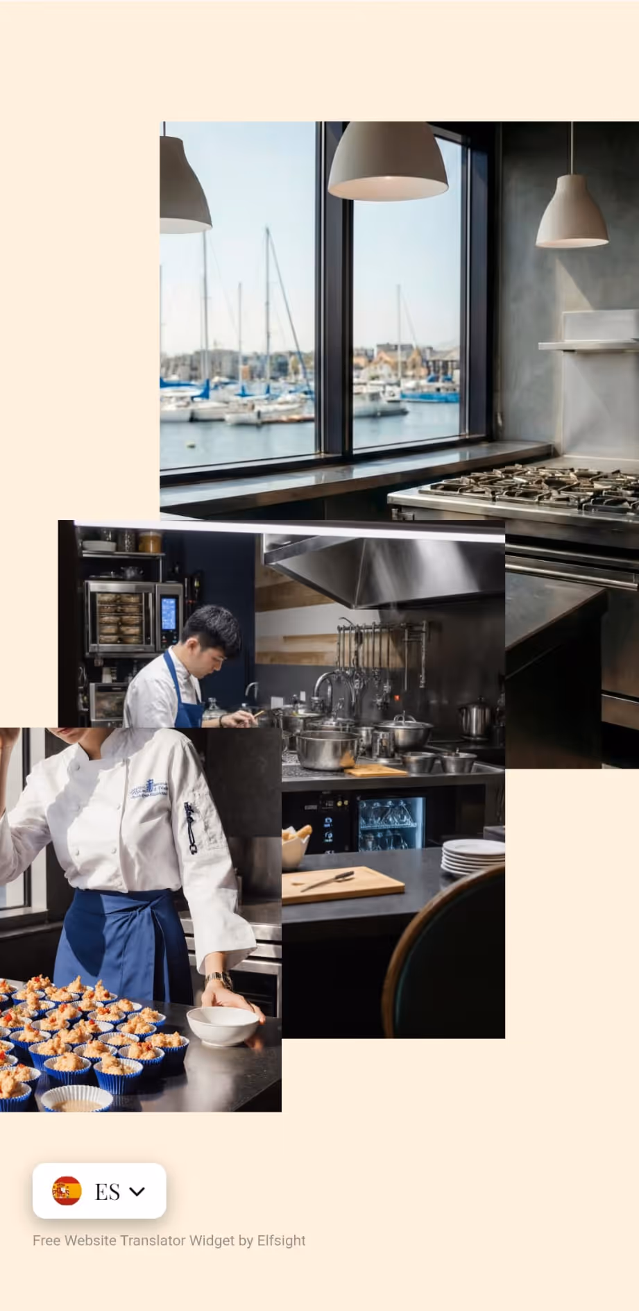 Versión móvil de la web de Akra Restaurante