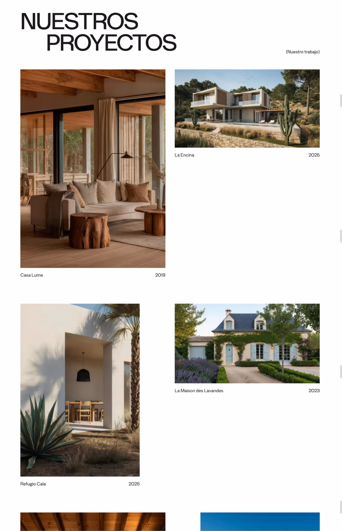 Diseño de la web de Estudio Arquó