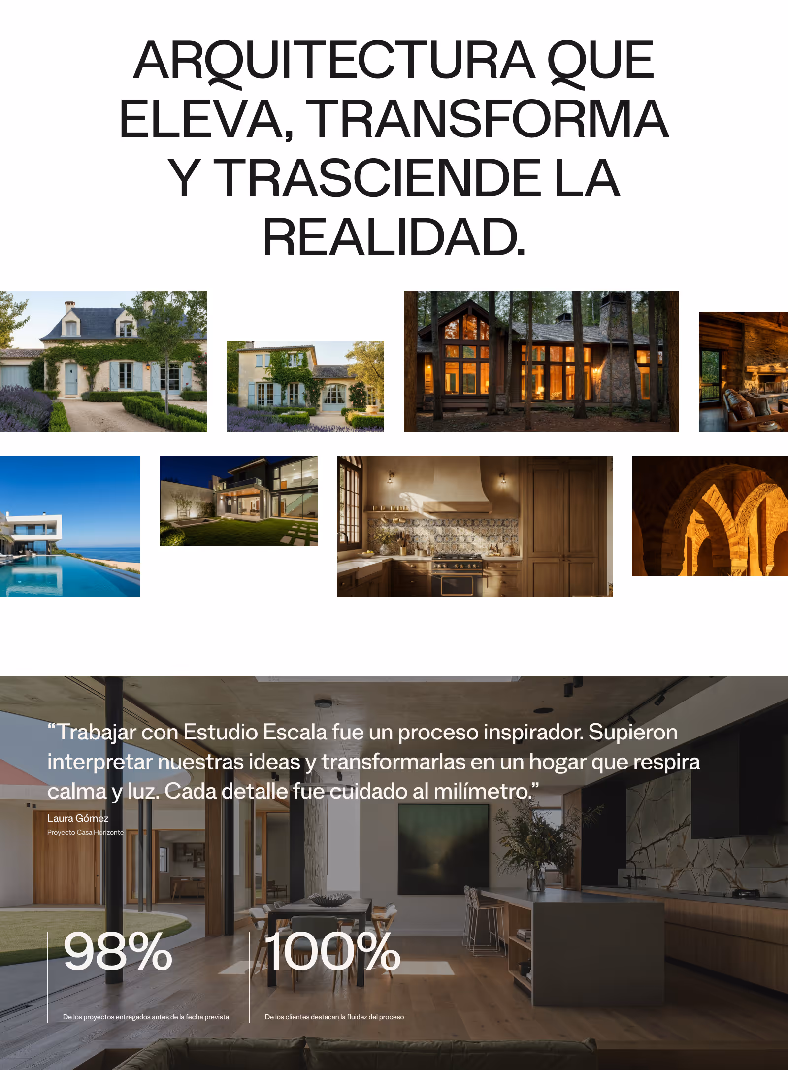 Diseño de la web de Estudio Arquó